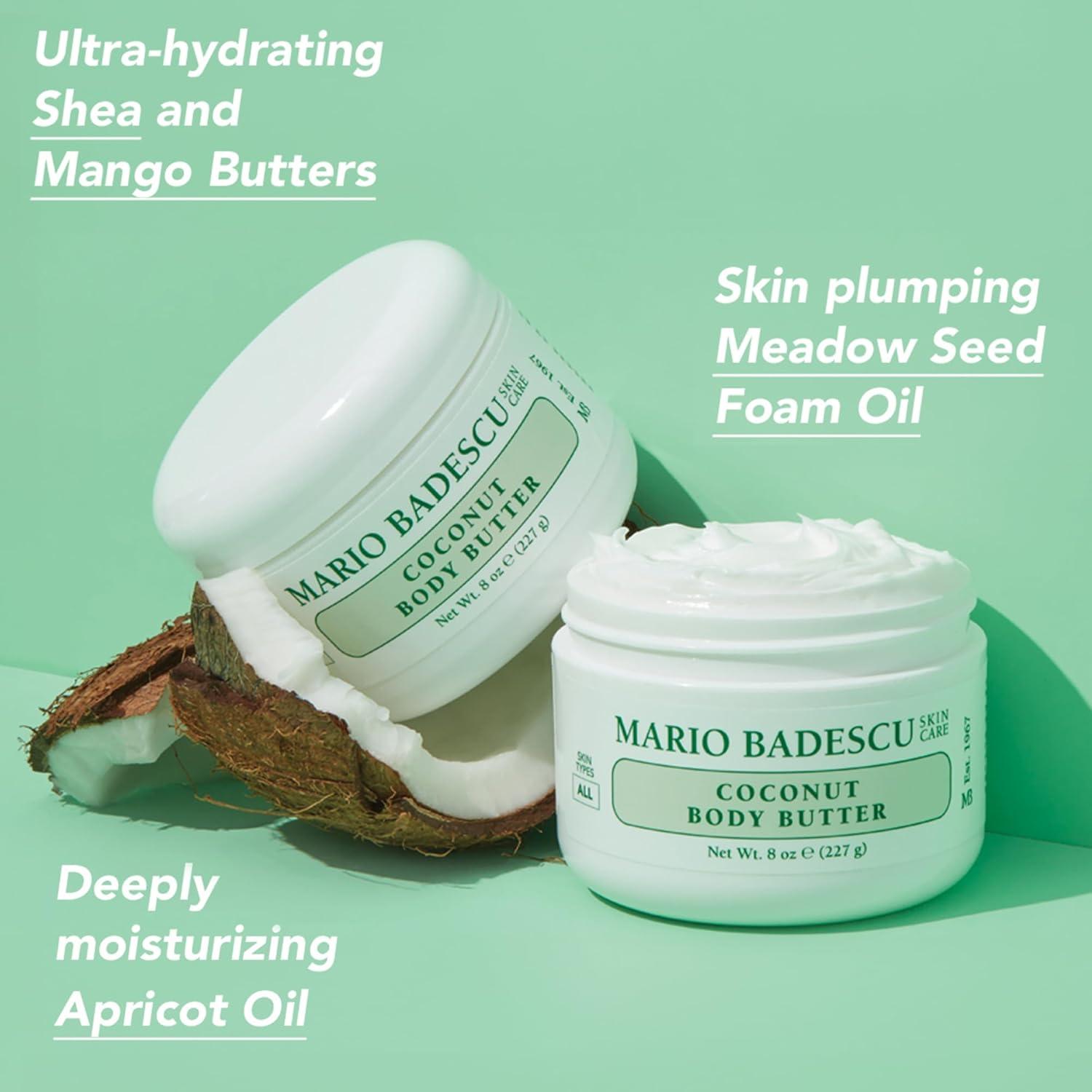 imageMario Badescu Coconut Body Butter for All Skin Types  Body Moisturizer for Smooth and Radiant Skin  Formulated with Shea ButterBody Butter