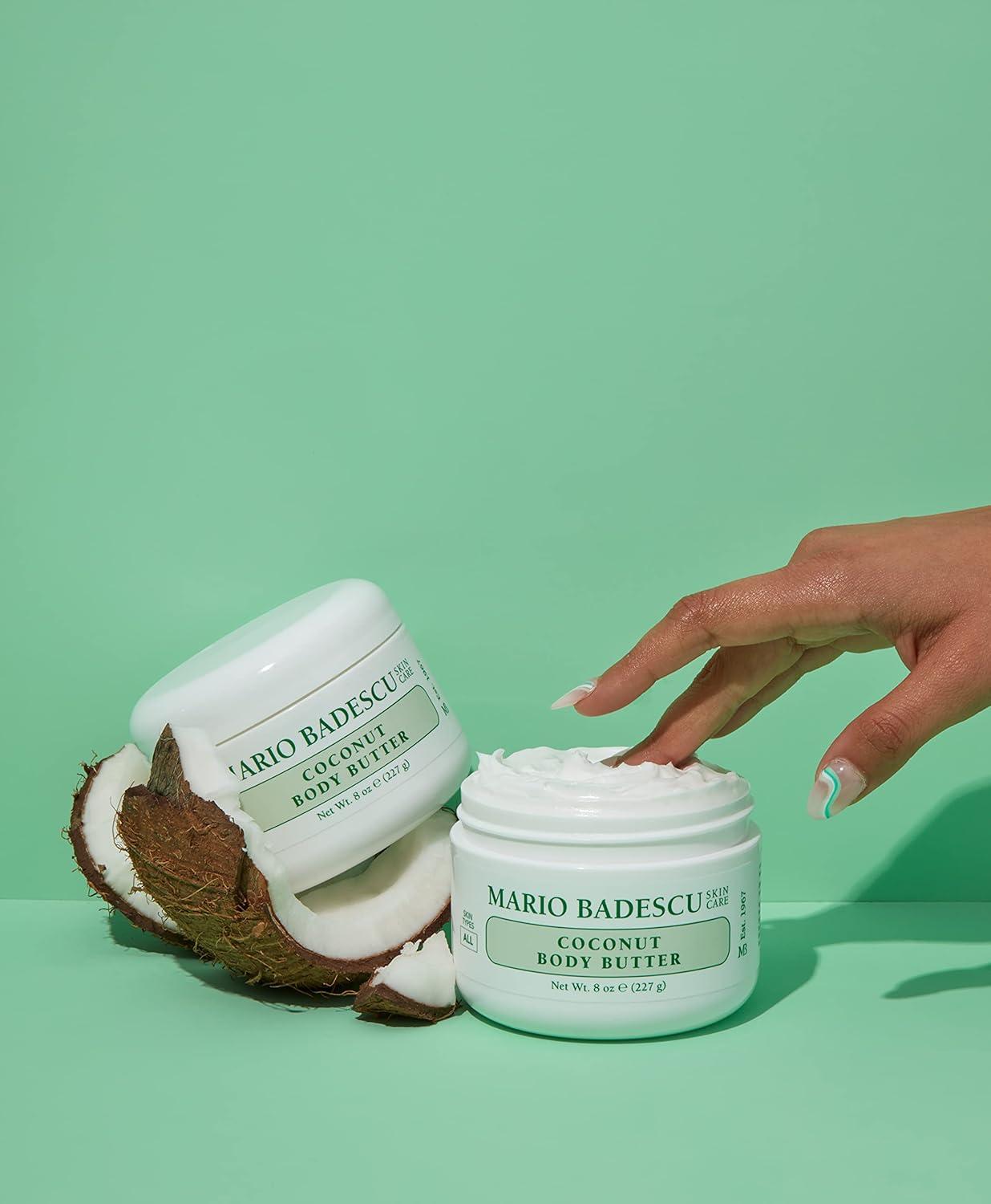imageMario Badescu Coconut Body Butter for All Skin Types  Body Moisturizer for Smooth and Radiant Skin  Formulated with Shea ButterBody Butter
